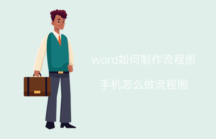 word如何制作流程图 手机怎么做流程图？